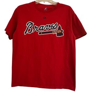 BRAVES Red Atlanta Braves T-Shirt Men’s Size M